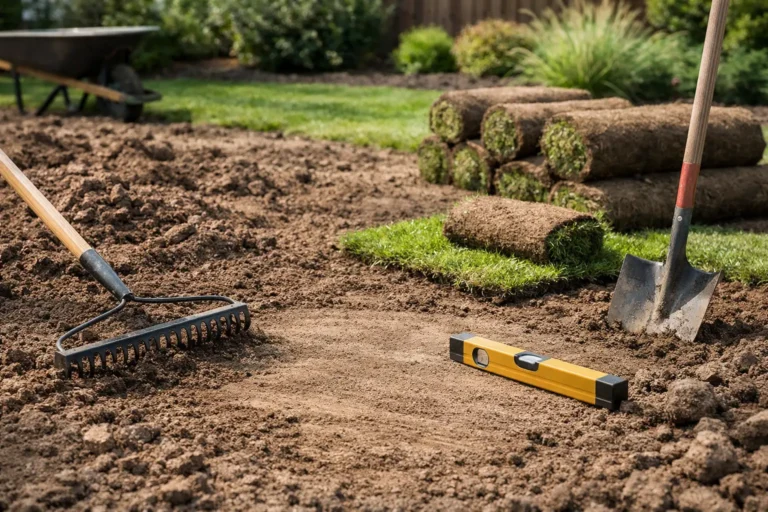 How to Fix Uneven Lawn Before Sodding