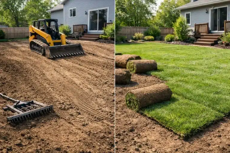 Backyard Grading Before Sodding Done Right